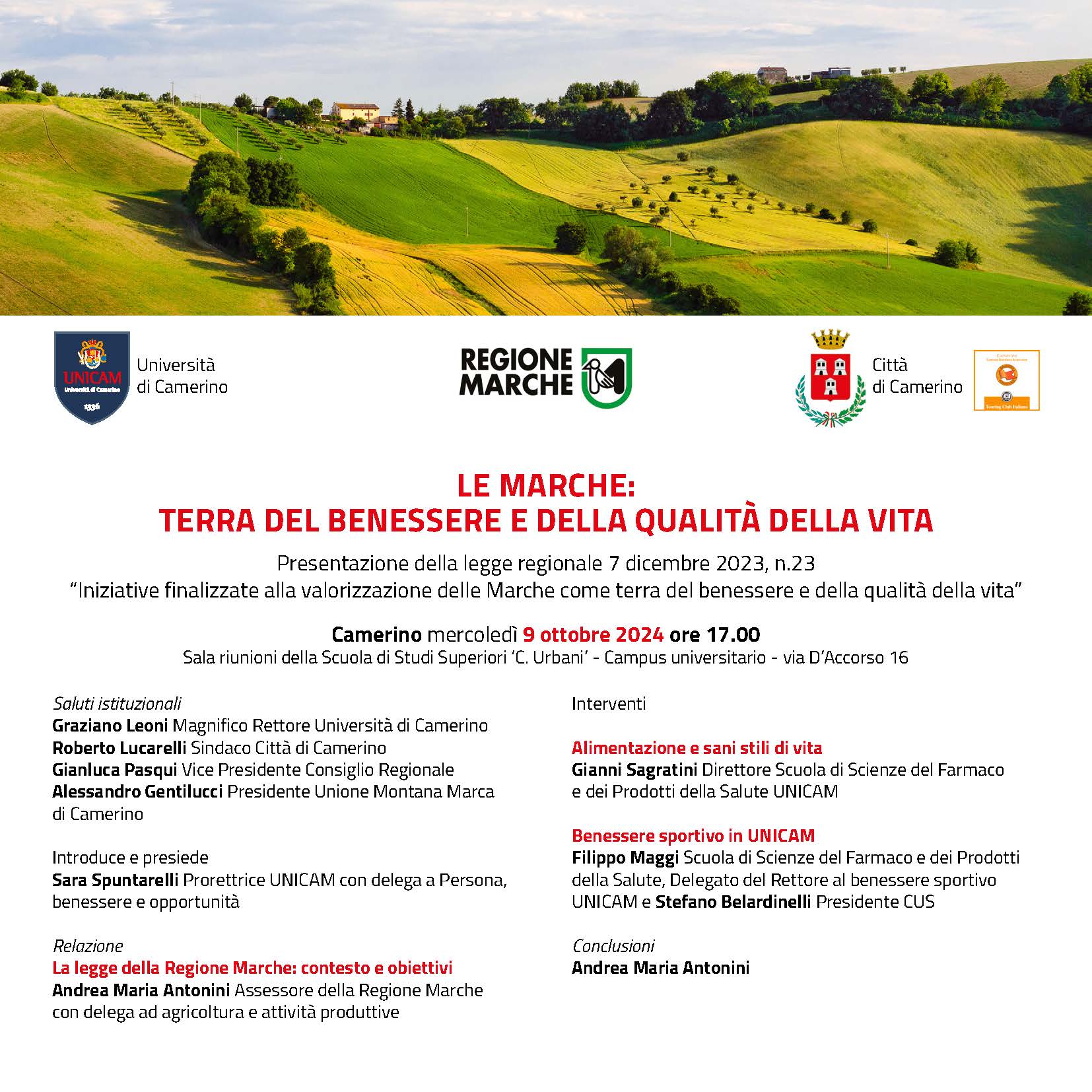 LE MARCHE: TERRA DEL BENESSERE E DELLA QUALITÀ DELLA VITA