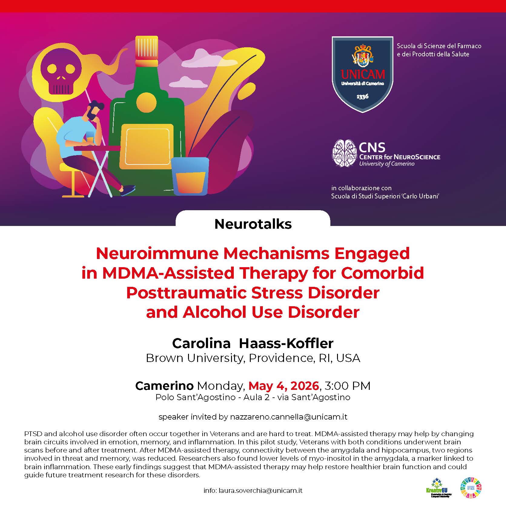 Neuroimmune Mechanisms Engaged in MDMA-Assisted Therapy for Comorbid Posttraumatic Stress Disorder and Alcohol Use Disorder