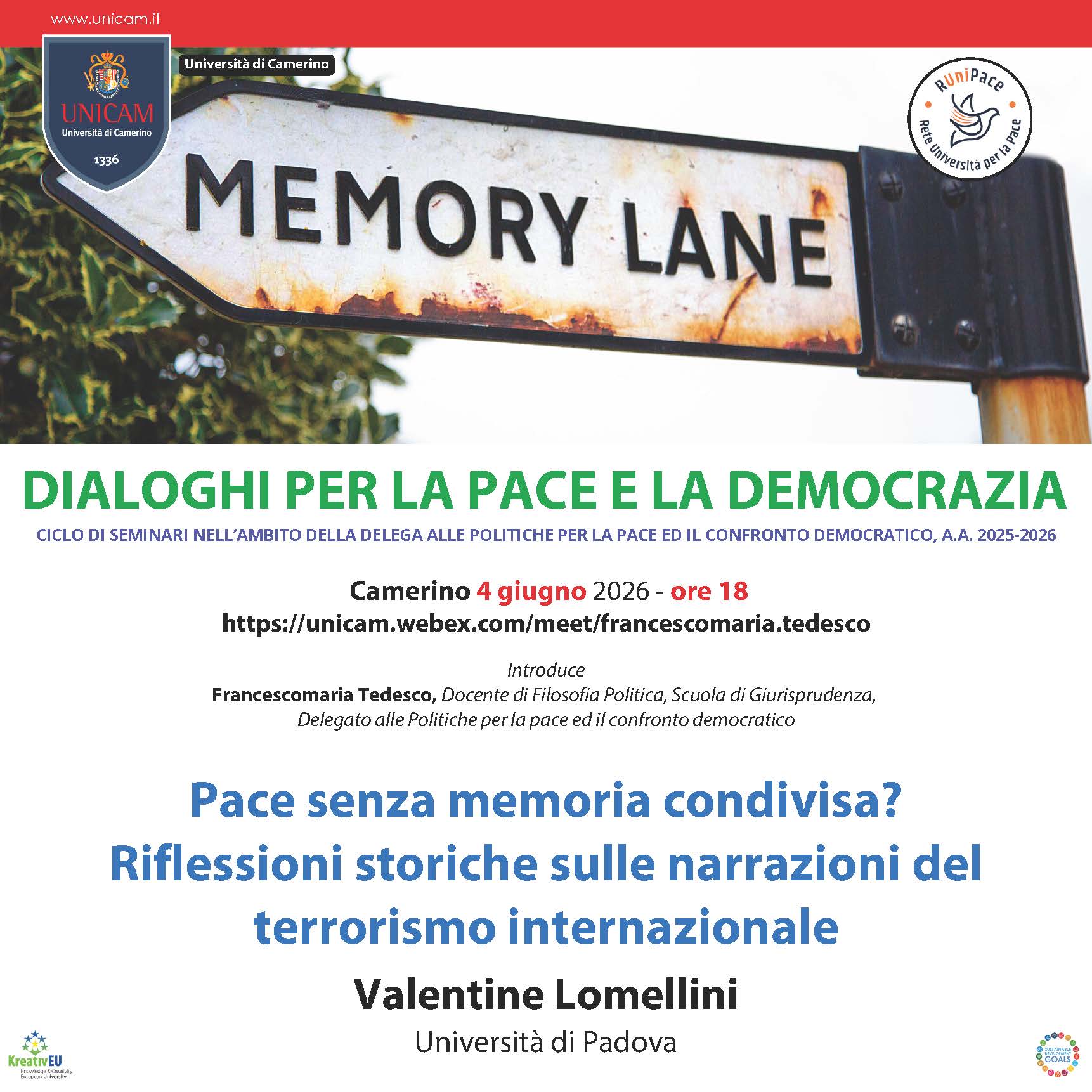 Pace senza memoria condivisa? Riflessioni storiche sulle narrazioni del terrorismo internazionale