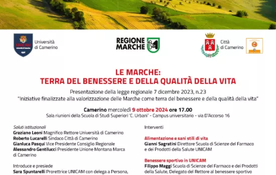 LE MARCHE: TERRA DEL BENESSERE E DELLA QUALITÀ DELLA VITA